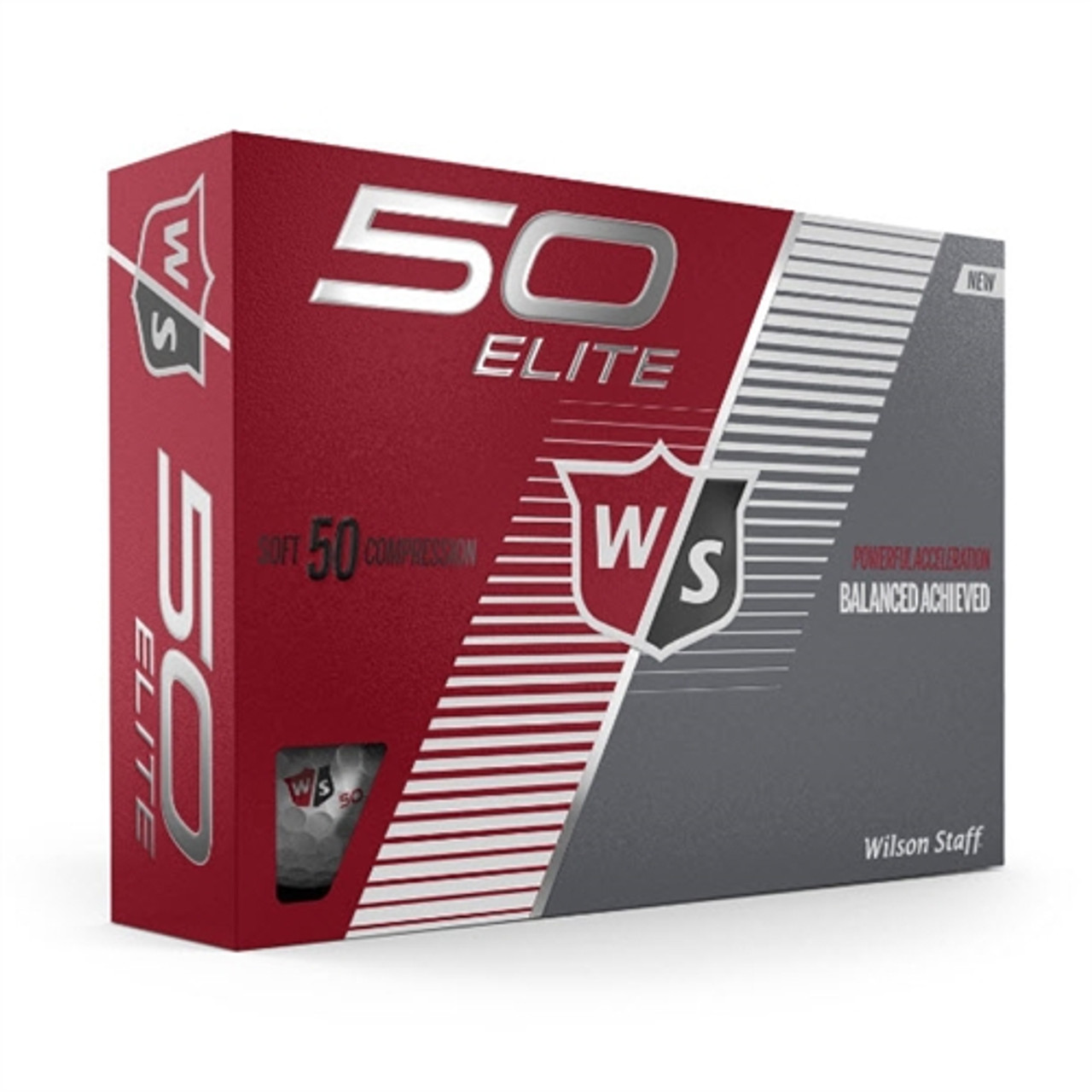 Front of Wilson Fifty Elite Box