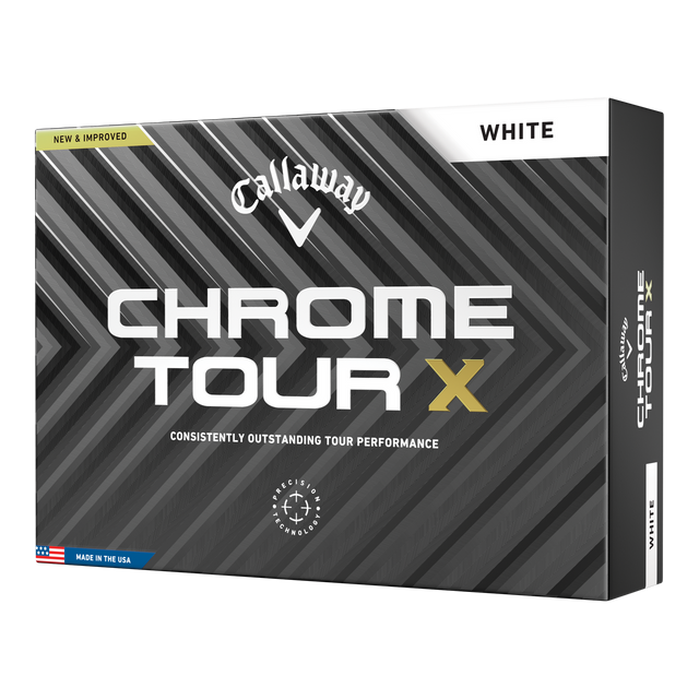 Front of Callaway Chrome Tour X Golf Balls Box