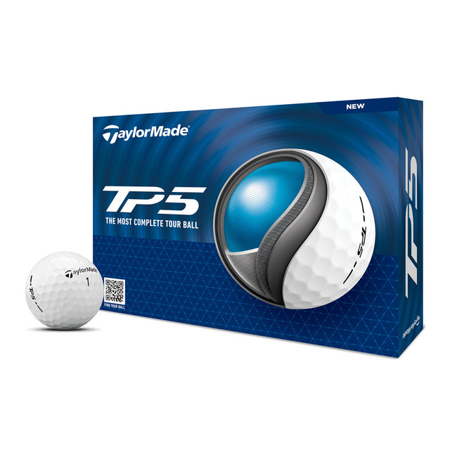 Front of TaylorMade TP5 Golf Ball box