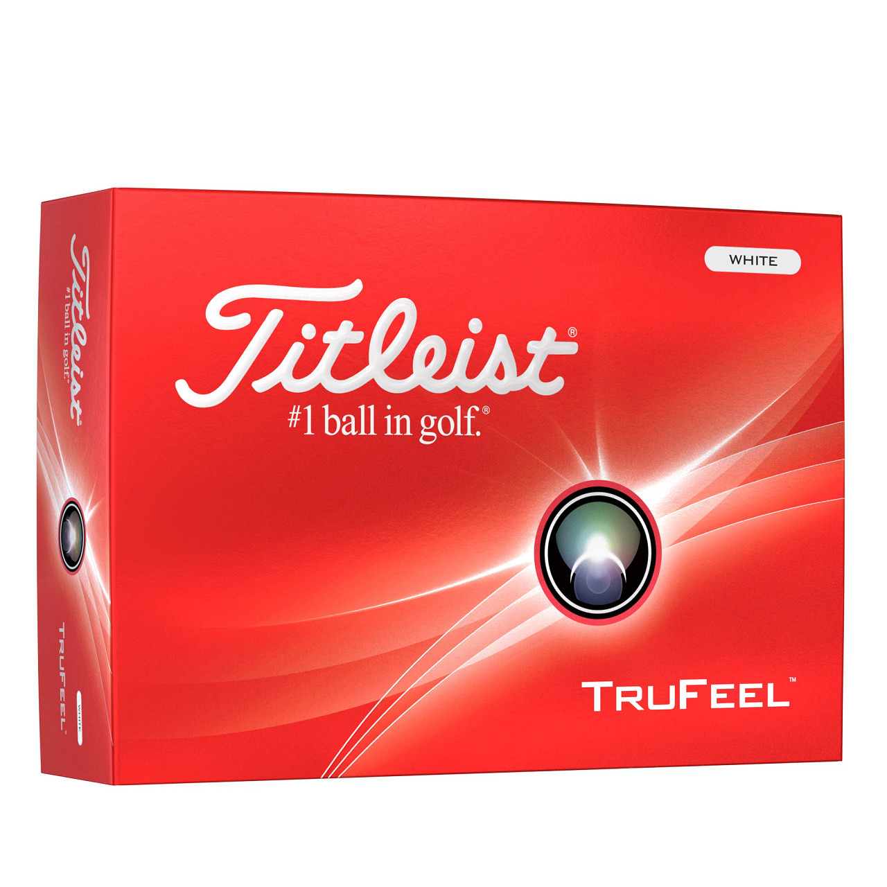 Front of Titleist TruFeel Golf Balls box