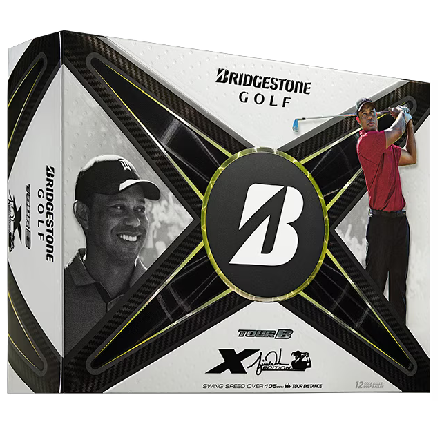 Front of Bridgestone Tour BX TW Edition Golf Balls