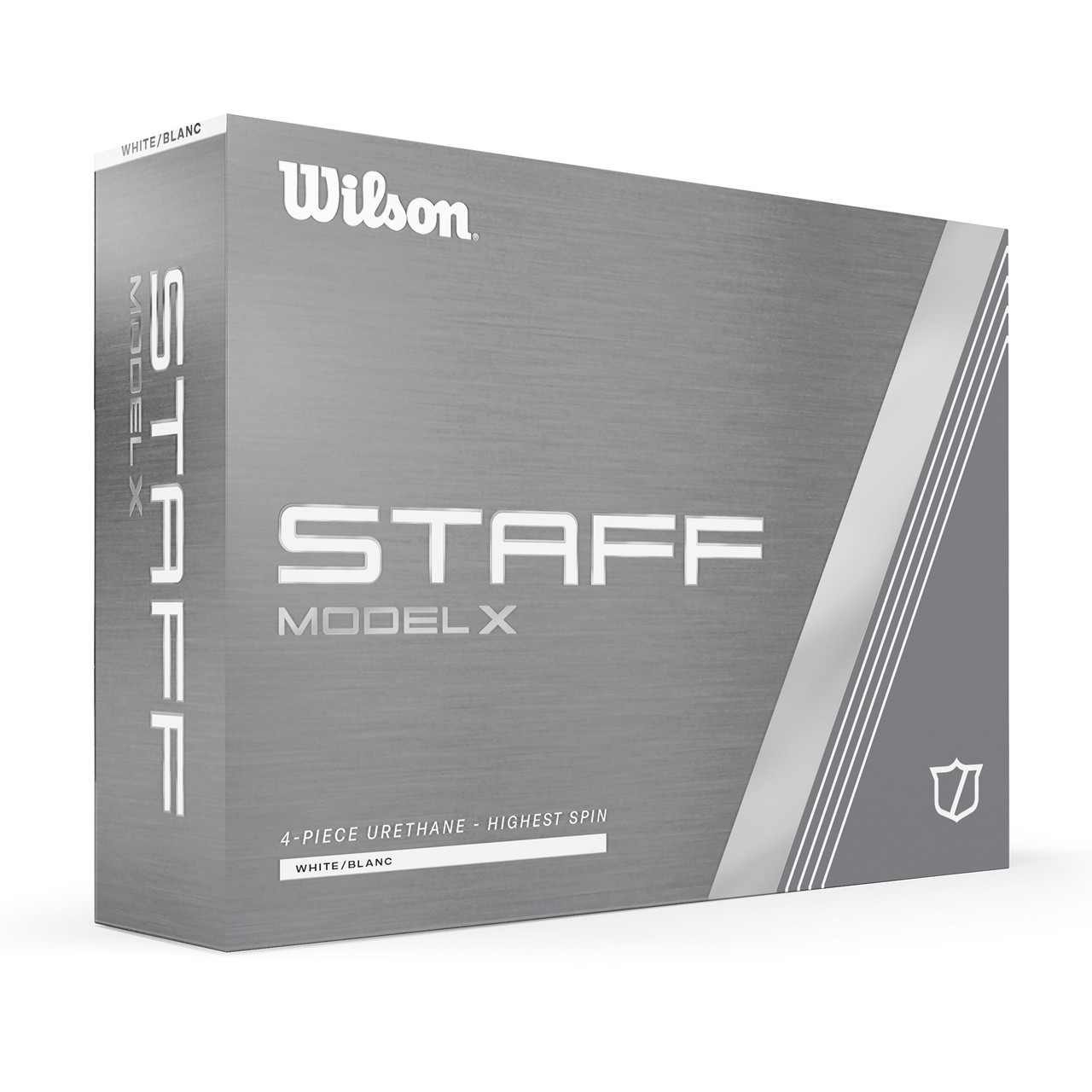 Front of Wilson Staff Model X Golf Balls box