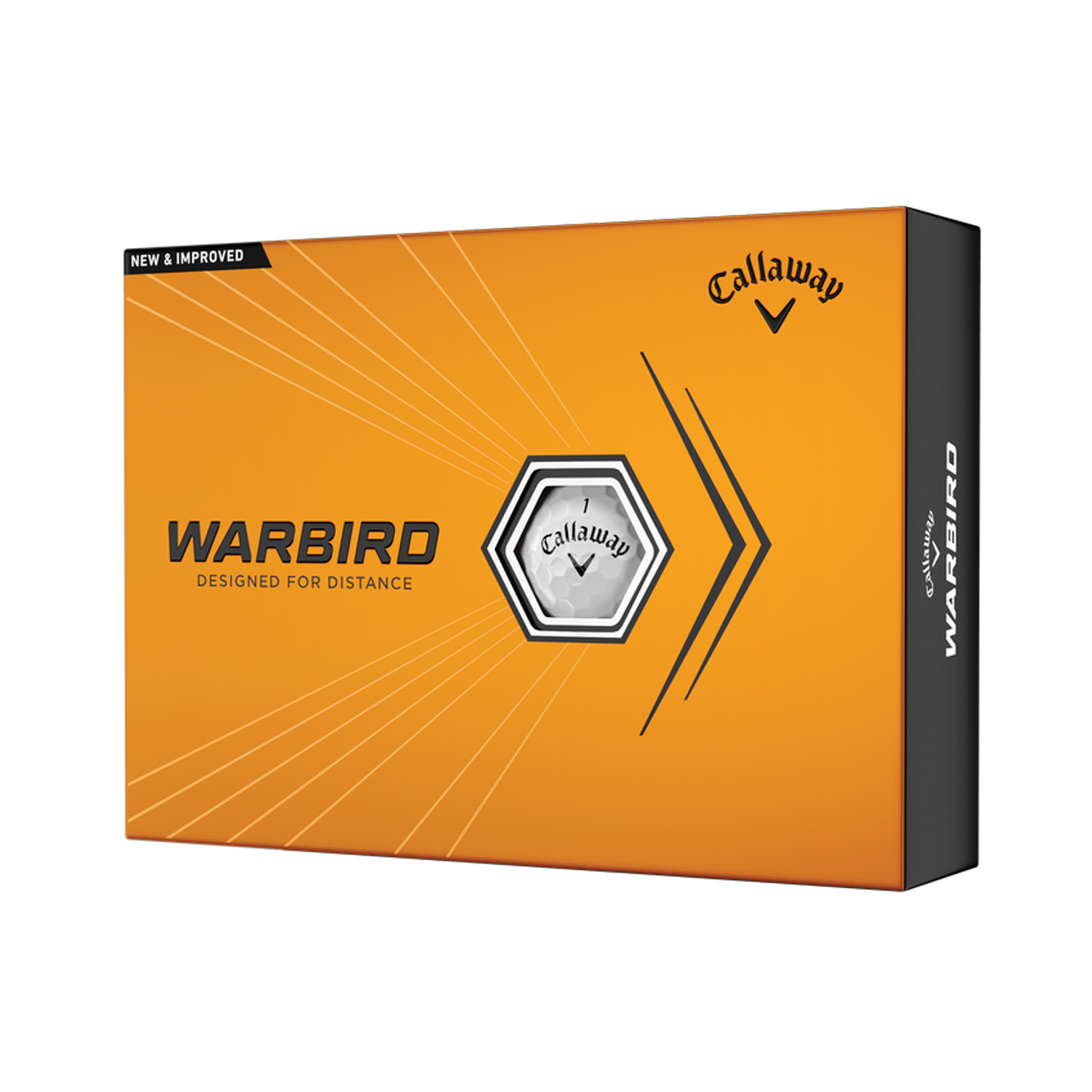 Front of Callaway Warbird Golf Balls box