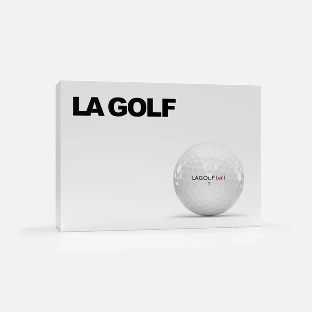 Front of LA GOLF Ball box