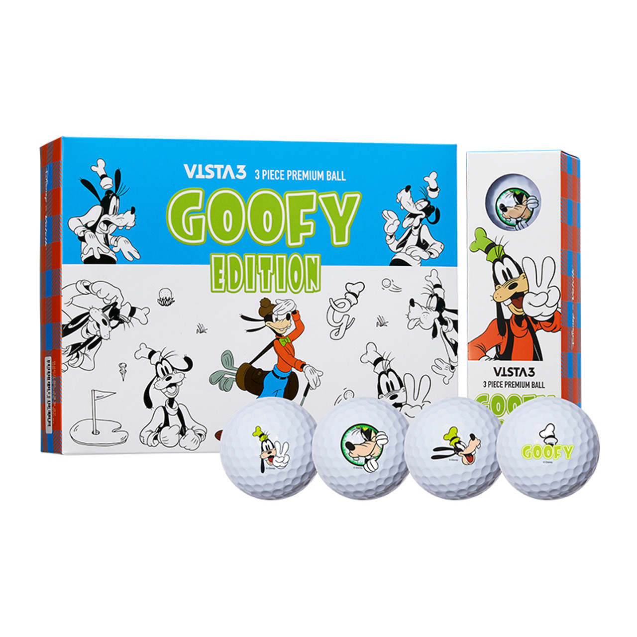 Front of Volvik Disney Goofy Golf Balls box